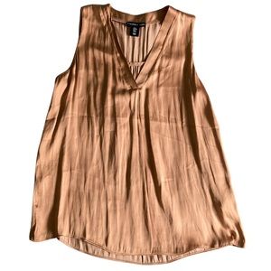 Bronze Sleeveless Blouse Size M
